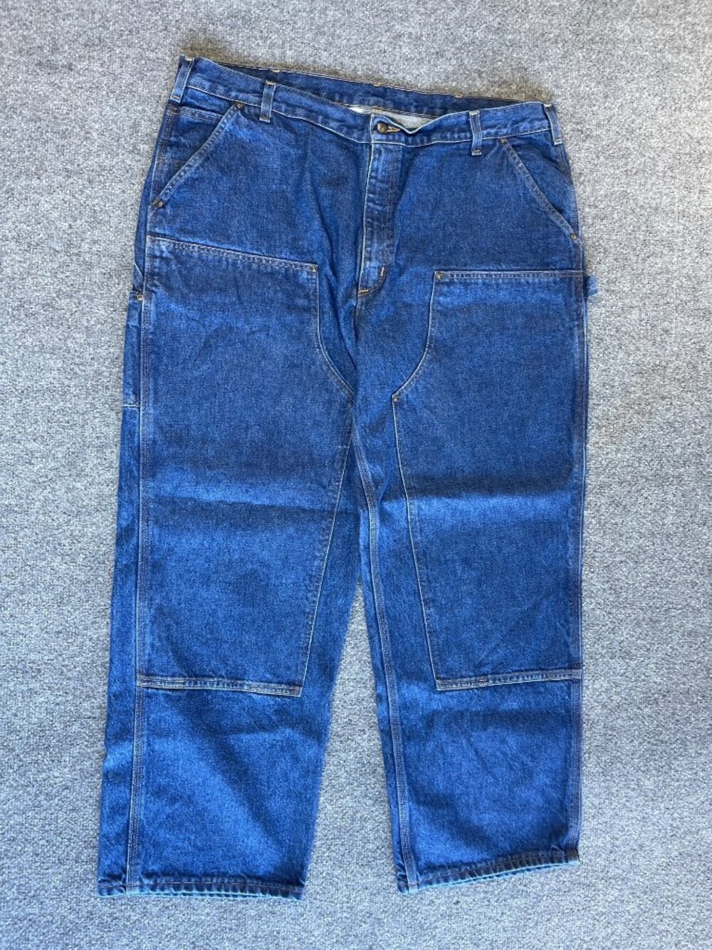 Carhartt Mens Loose Original Fit B73-DST Jeans 42 x 30 Double Knee